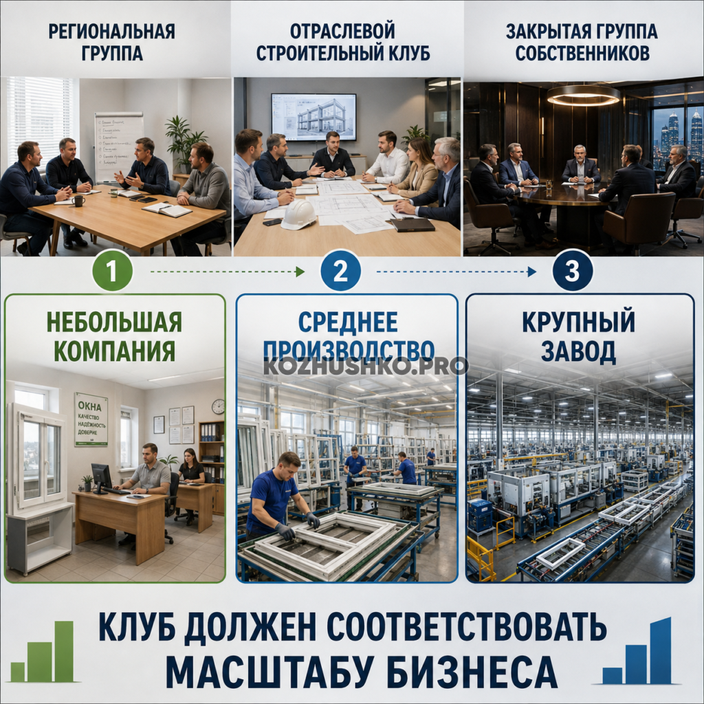 бизнес-клуб владельцу оконной компании