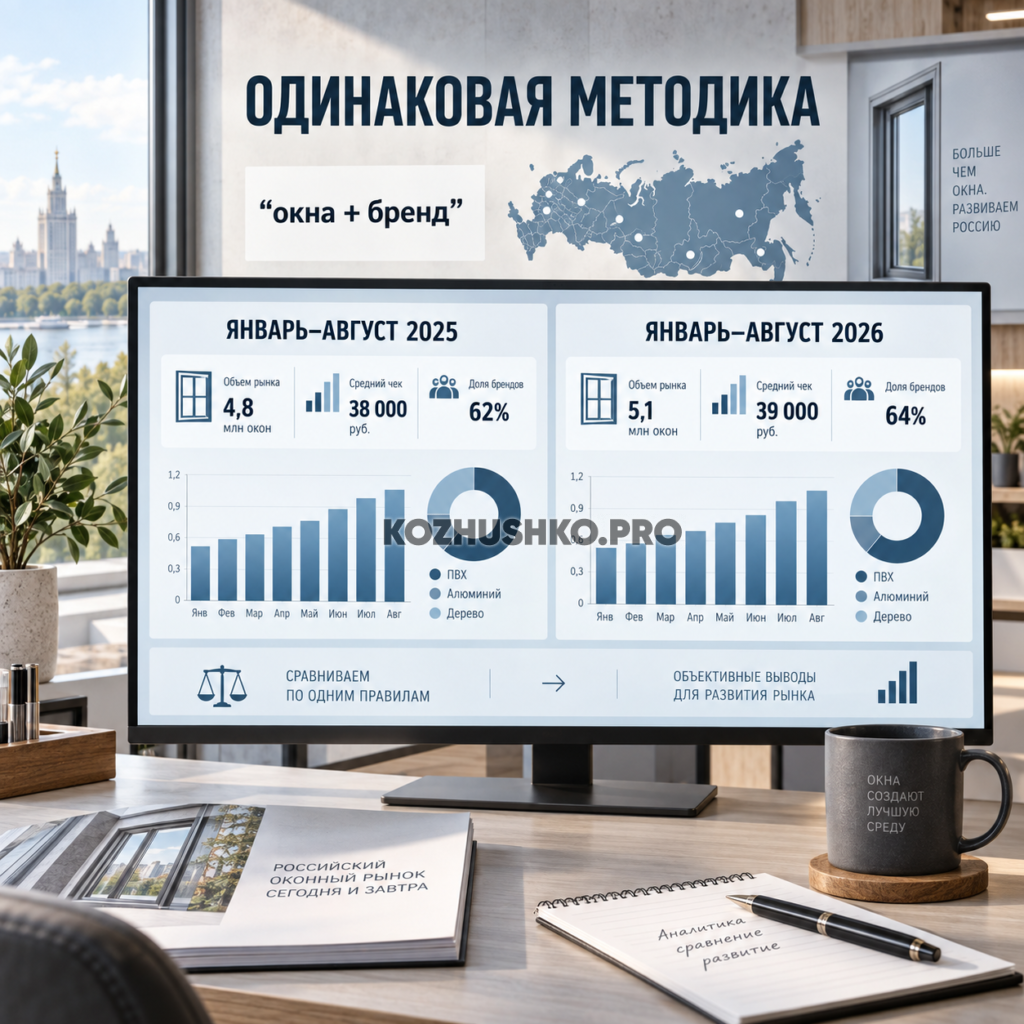 Снижение поискового спроса на пластиковые окна в России в 2026 году
