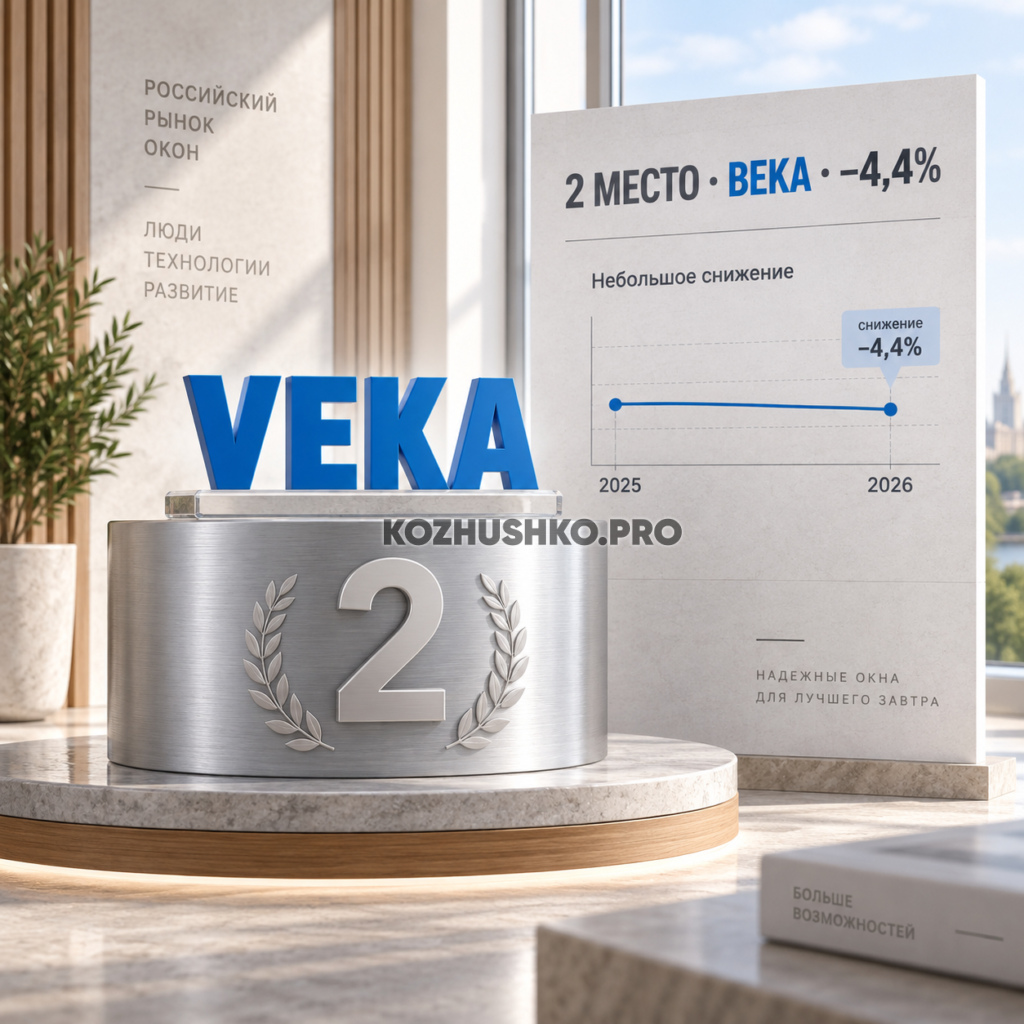 ВЕКА занимает второе место по поисковому спросу среди оконных брендов